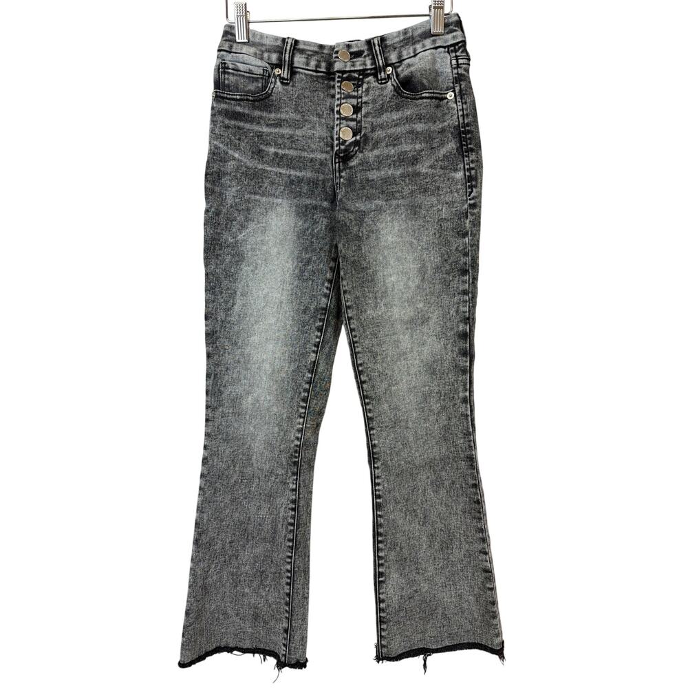 Dear John Grey Black Flare Jeans Size 25 Denim